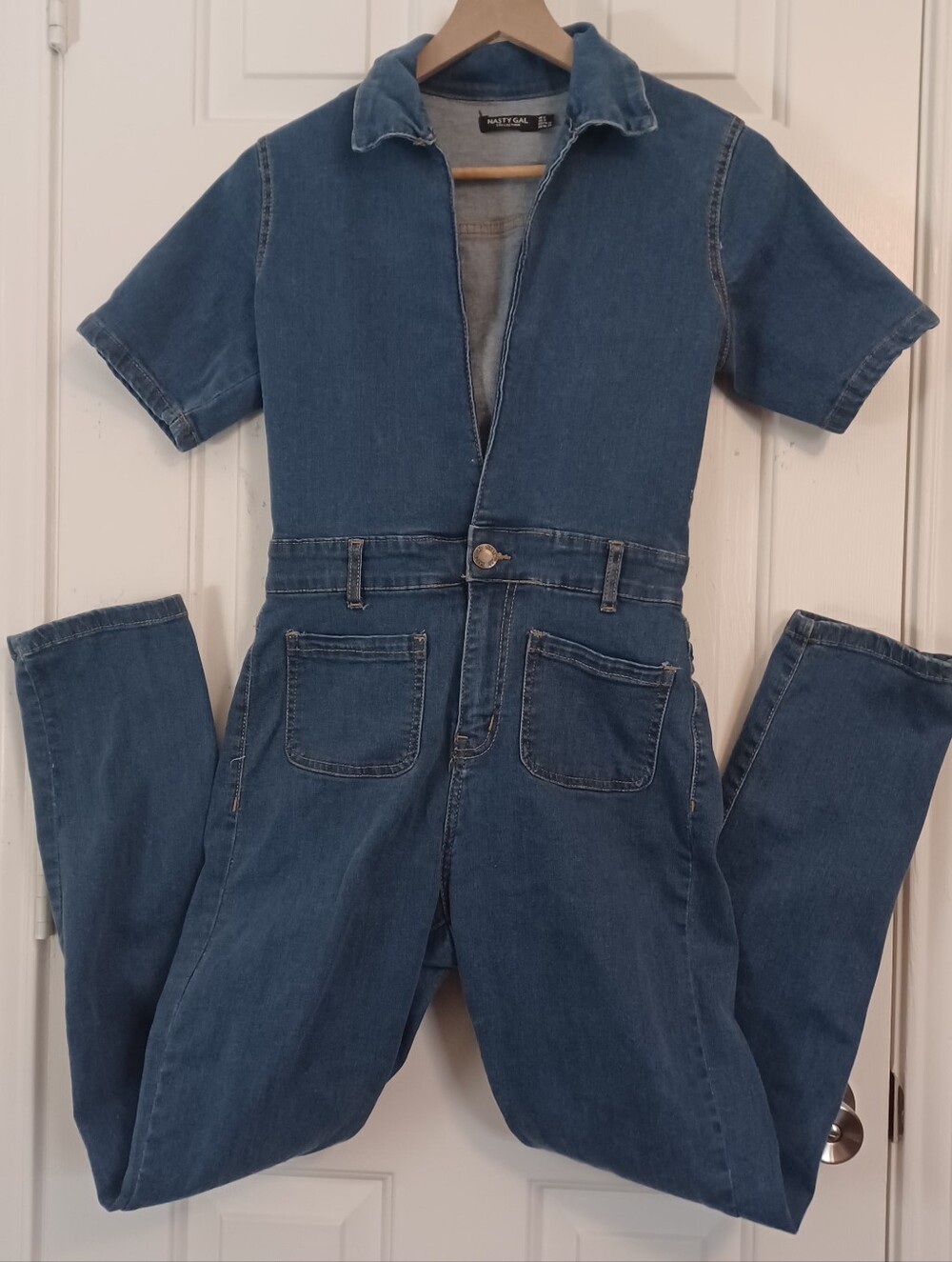 Nasty Gal Boiler Suit Romper Sz 4 - Picture 2 of 8
